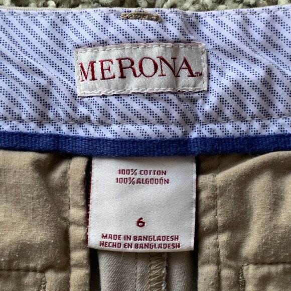 Merona Target khaki Shorts Size 6 - Picture 6 of 7